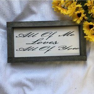 Hand Crafted | Love Wall Sign / Home Decor